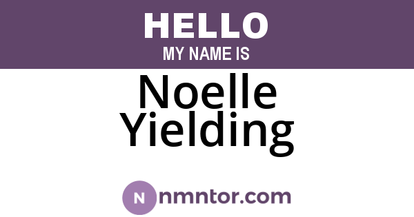 Noelle Yielding