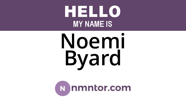 Noemi Byard