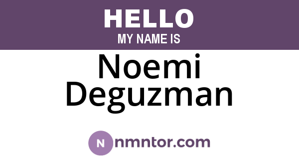 Noemi Deguzman