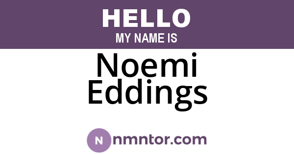 Noemi Eddings