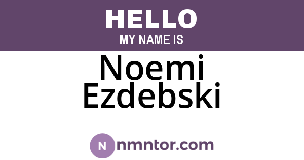 Noemi Ezdebski