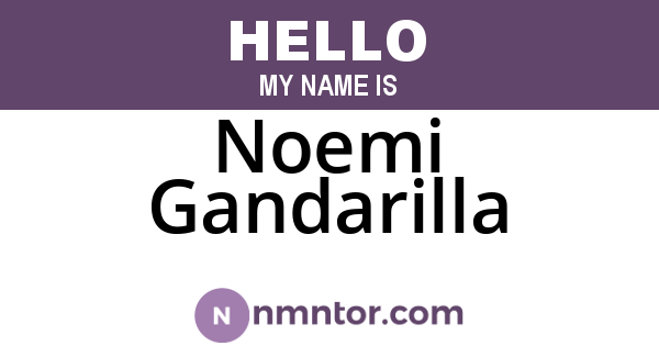 Noemi Gandarilla