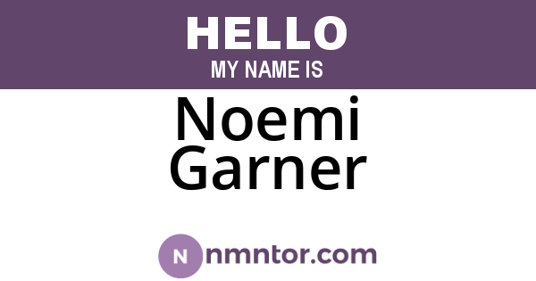 Noemi Garner