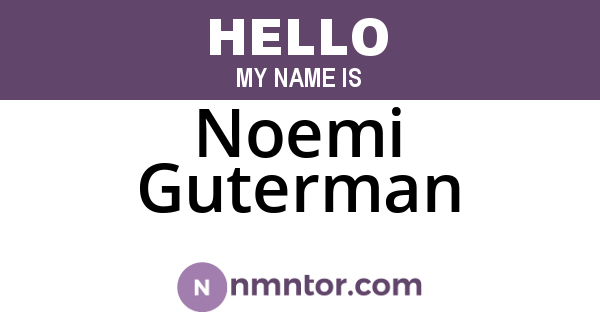 Noemi Guterman