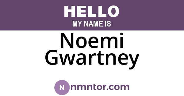 Noemi Gwartney