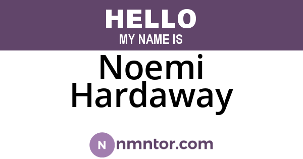 Noemi Hardaway