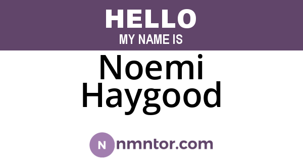 Noemi Haygood