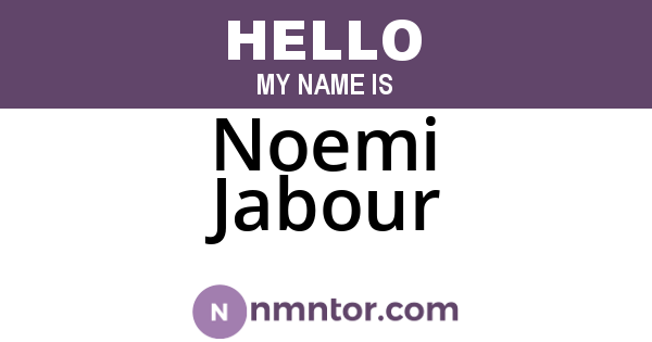 Noemi Jabour