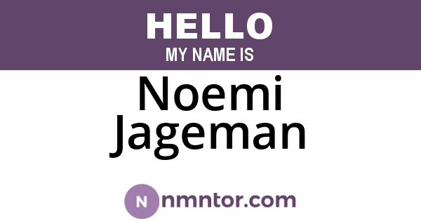 Noemi Jageman