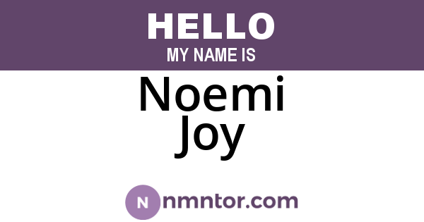 Noemi Joy
