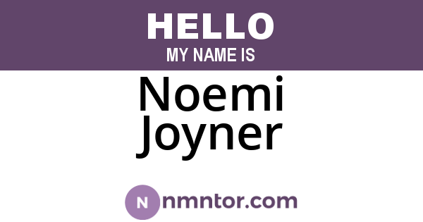 Noemi Joyner