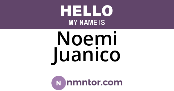 Noemi Juanico