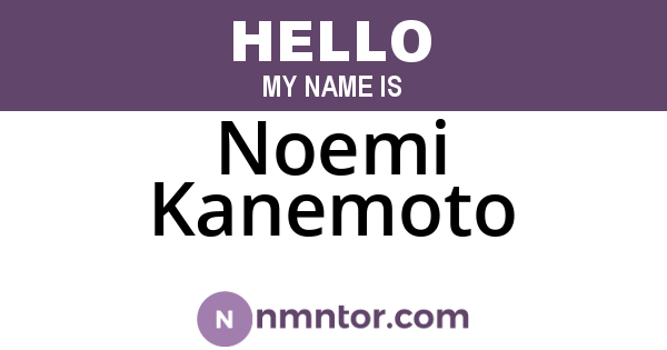 Noemi Kanemoto