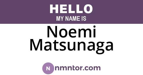 Noemi Matsunaga