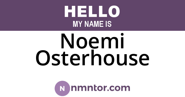 Noemi Osterhouse