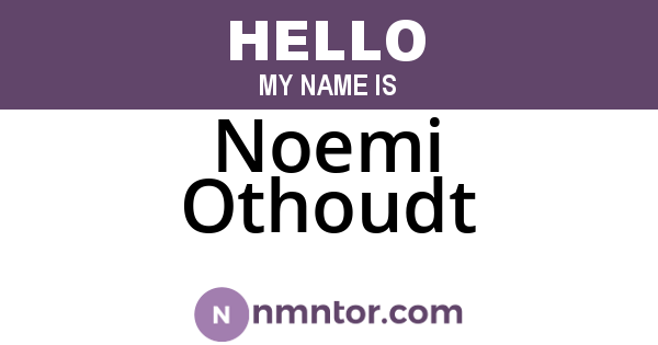 Noemi Othoudt