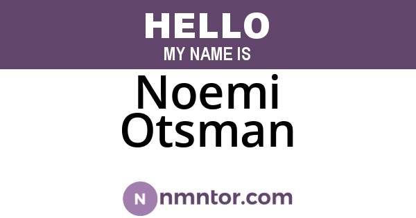 Noemi Otsman