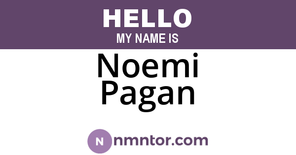 Noemi Pagan