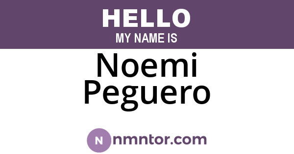 Noemi Peguero