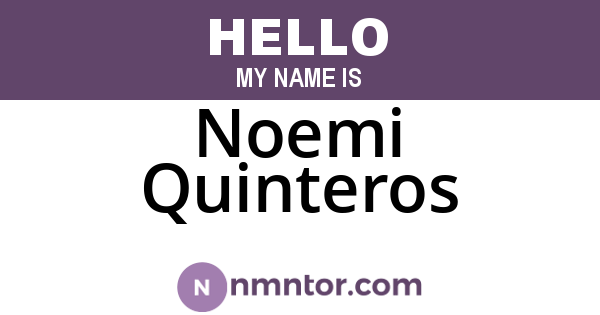 Noemi Quinteros