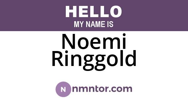 Noemi Ringgold