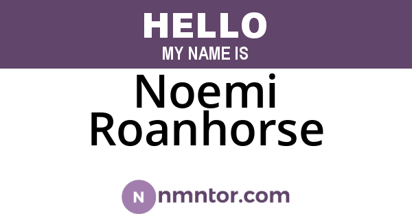 Noemi Roanhorse