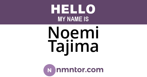 Noemi Tajima