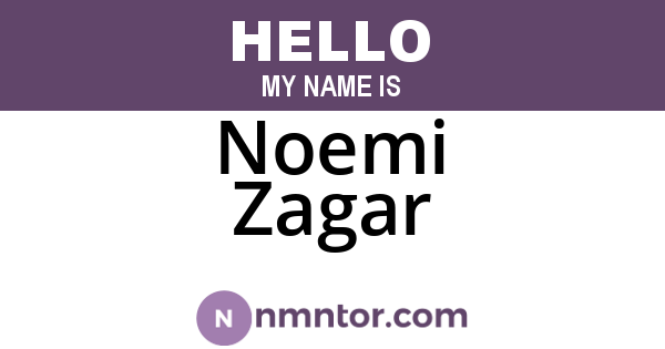 Noemi Zagar
