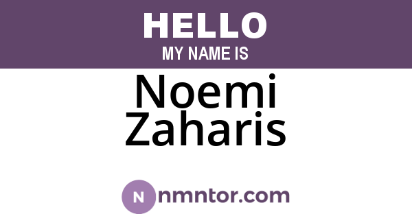Noemi Zaharis