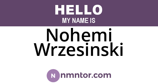 Nohemi Wrzesinski