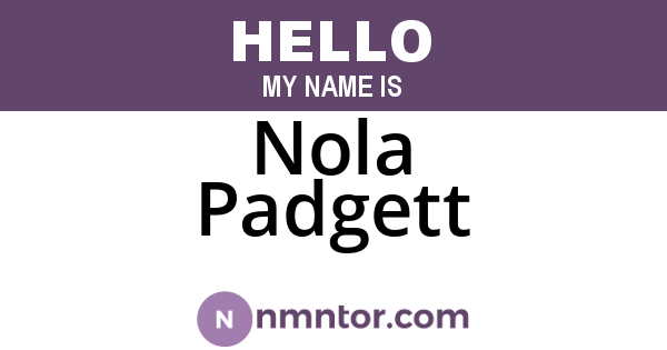 Nola Padgett