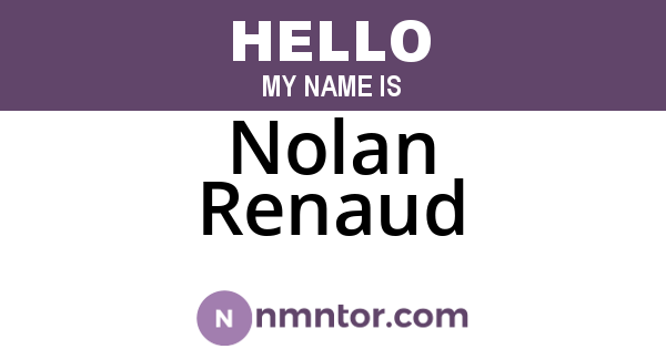 Nolan Renaud