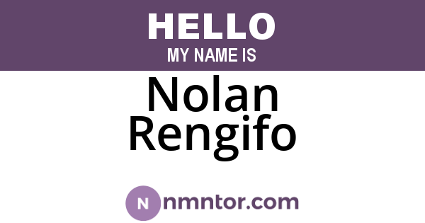 Nolan Rengifo