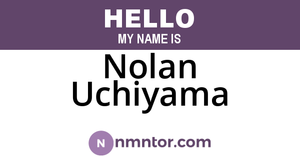 Nolan Uchiyama