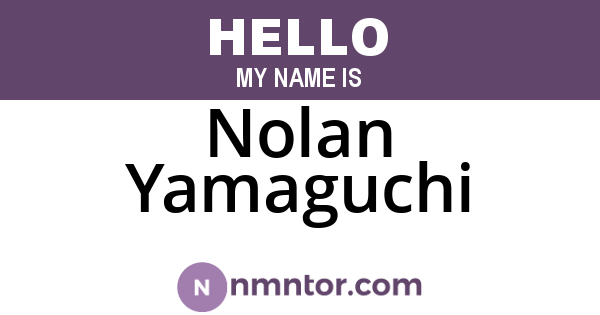 Nolan Yamaguchi
