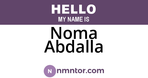 Noma Abdalla