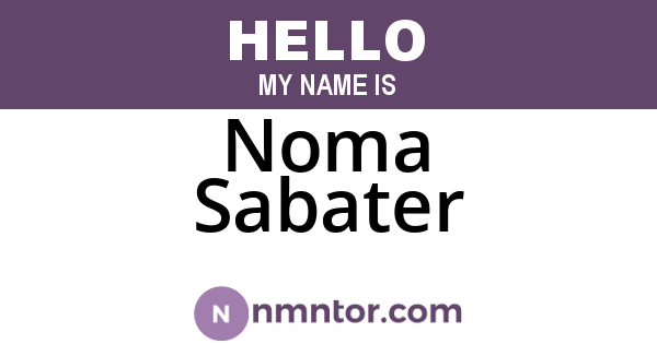 Noma Sabater