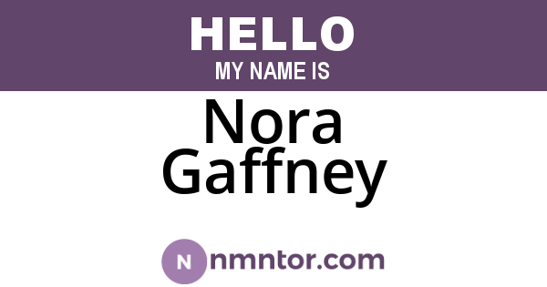 Nora Gaffney