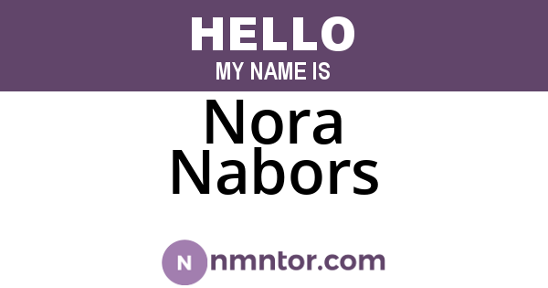 Nora Nabors