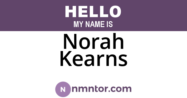Norah Kearns