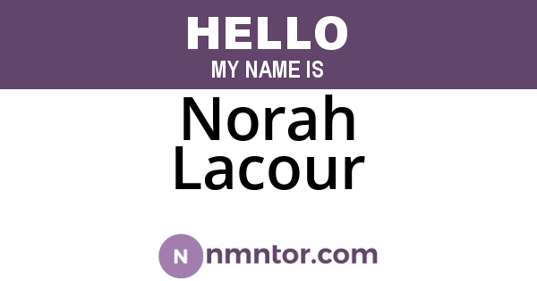 Norah Lacour