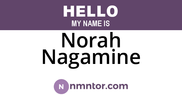 Norah Nagamine