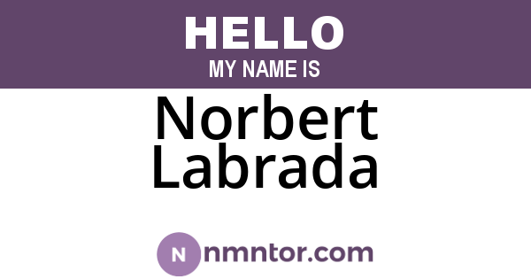 Norbert Labrada