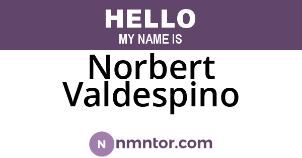 Norbert Valdespino
