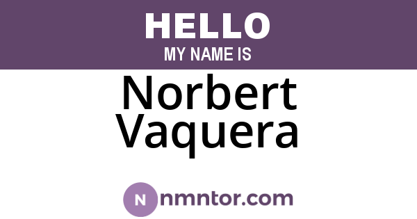 Norbert Vaquera