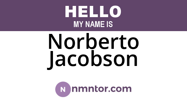 Norberto Jacobson