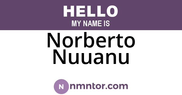 Norberto Nuuanu