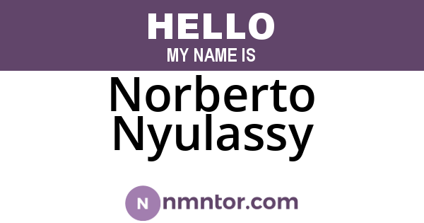 Norberto Nyulassy