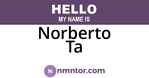 Norberto Ta