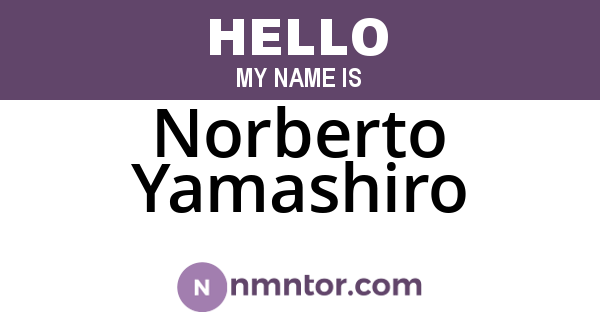 Norberto Yamashiro